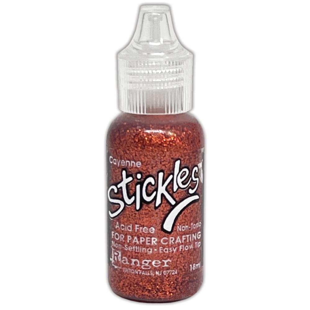 Ranger Stickles glitter glue in a clear squeeze bottle with a precision applicator tip