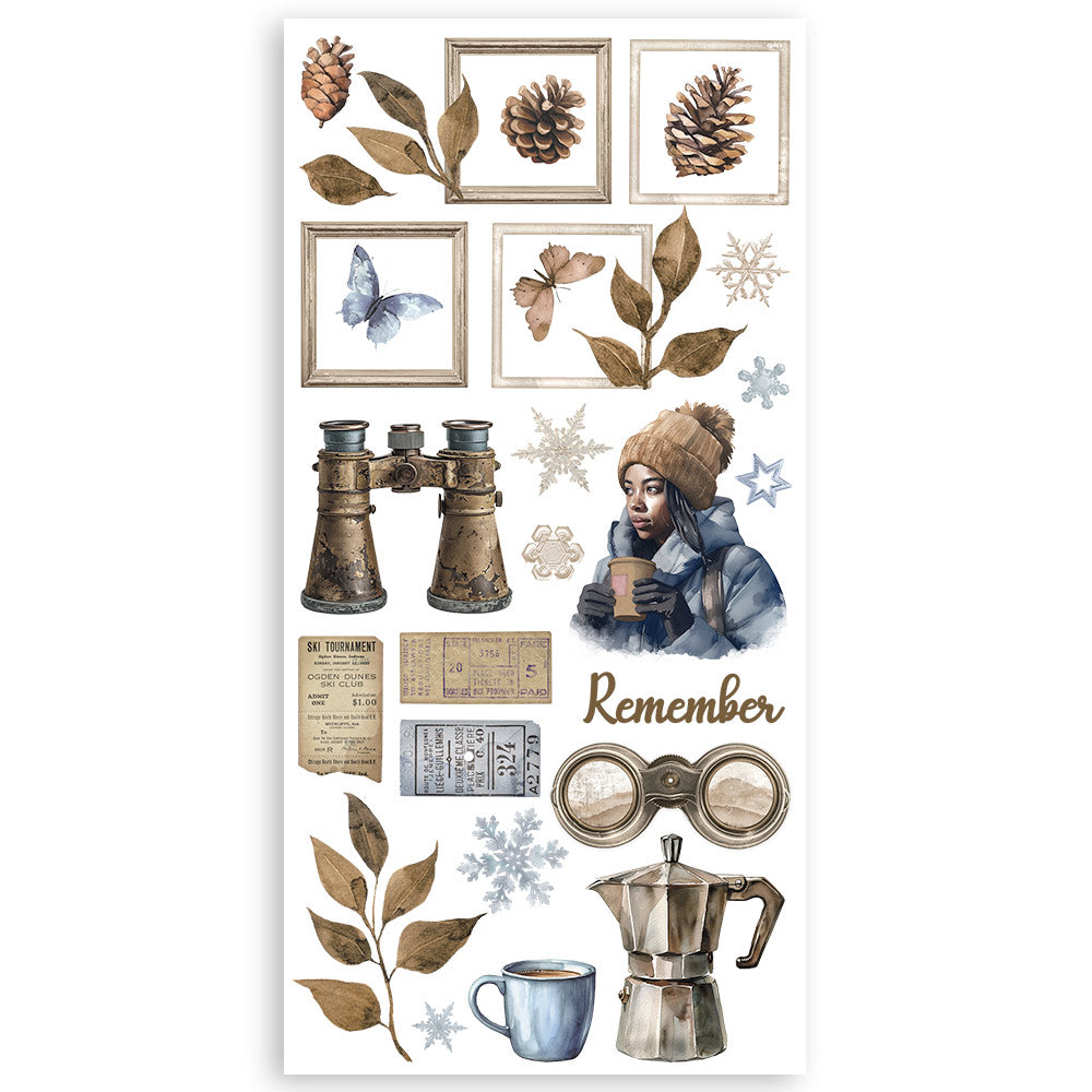 Stamperia Double-Sided Paper Cut-Outs - Create Happiness Dewdrops