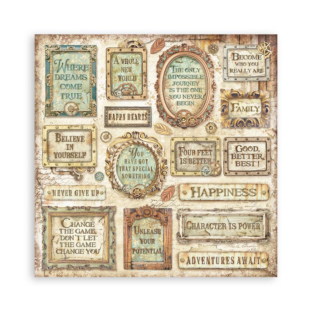 Stamperia Double-Sided Paper Pad 8x8 - Alterego