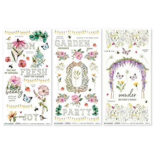49 And Market Rub-On Transfer Set - From The Garden Blendable