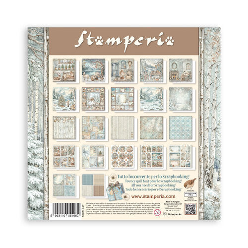 Stamperia Single-Sided Paper Pad 12x12 - White Christmas