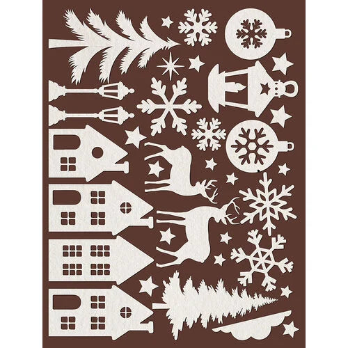 Stamperia Art Laser Cut Paper Shapes - Christmas