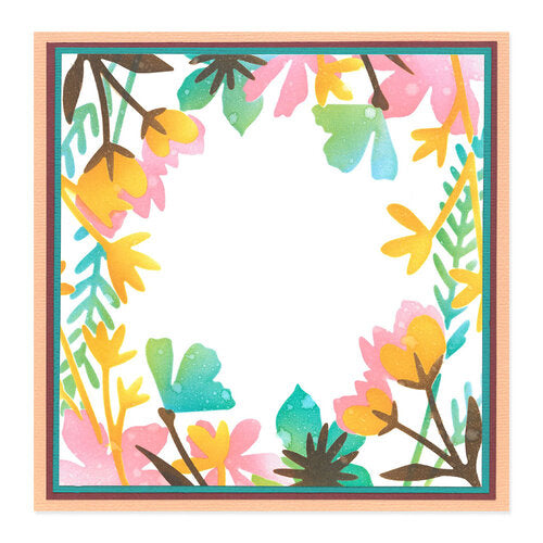Sizzix Making Tool Layered Stencil 6x6 - Botanical Border