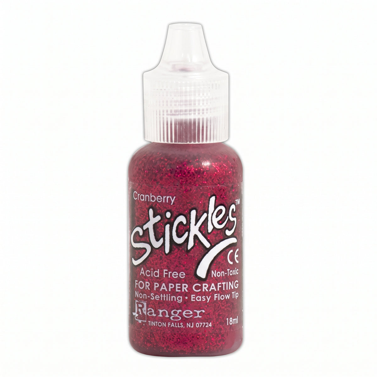Ranger Stickles glitter glue in a clear squeeze bottle with a precision applicator tip