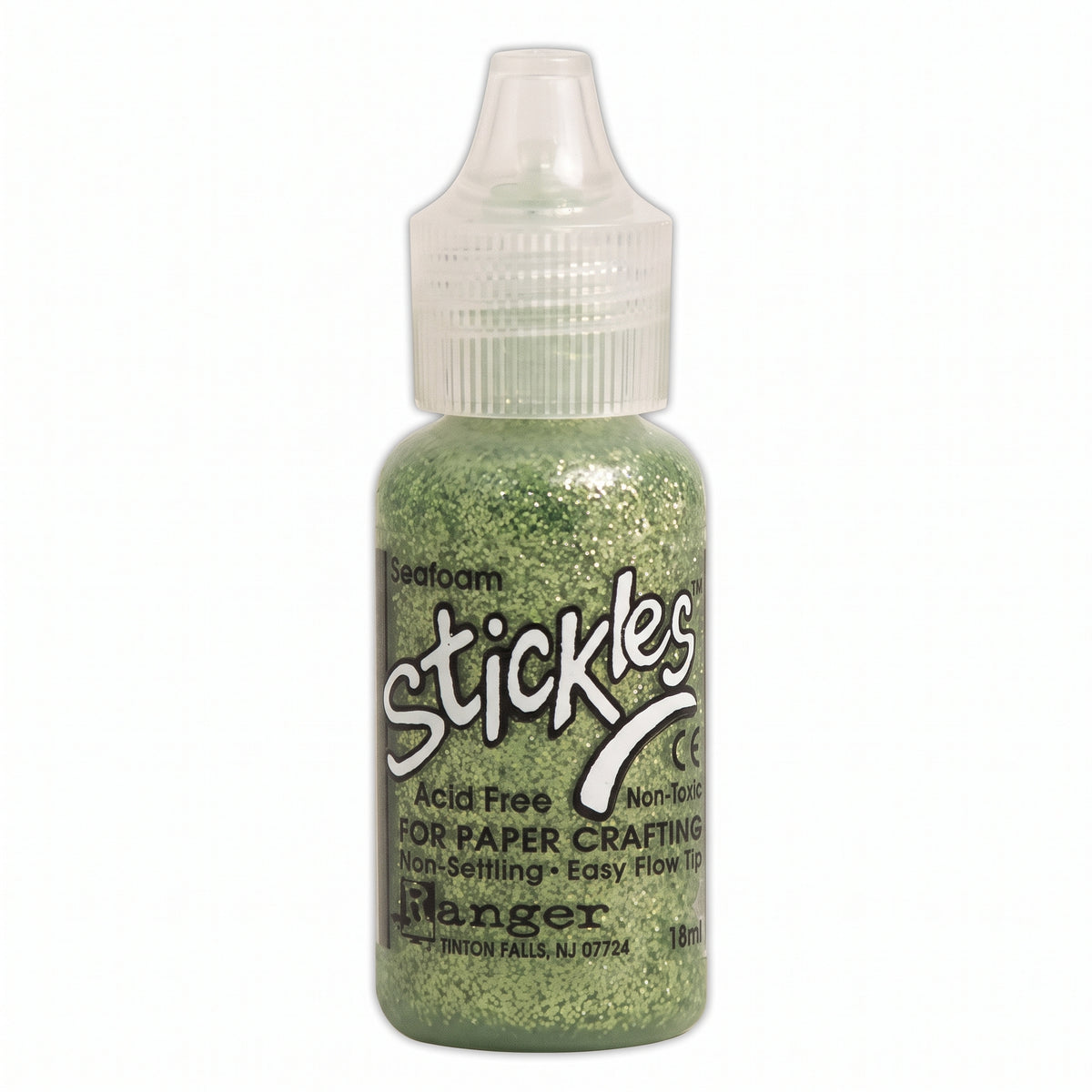 Ranger Stickles glitter glue in a clear squeeze bottle with a precision applicator tip