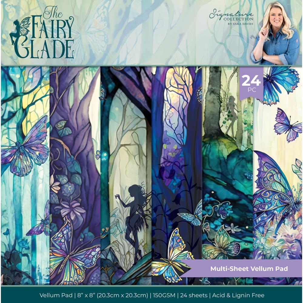 Sara Signature Vellum Pad 8X8 - Fairy Glade