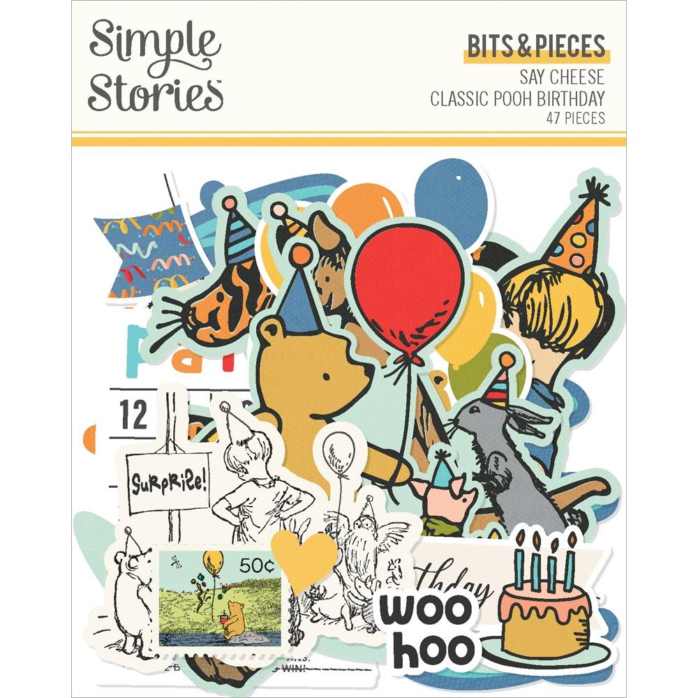 Simple Stories - Say Cheese Classic Pooh Bits & Pieces Die-Cuts - Elements
