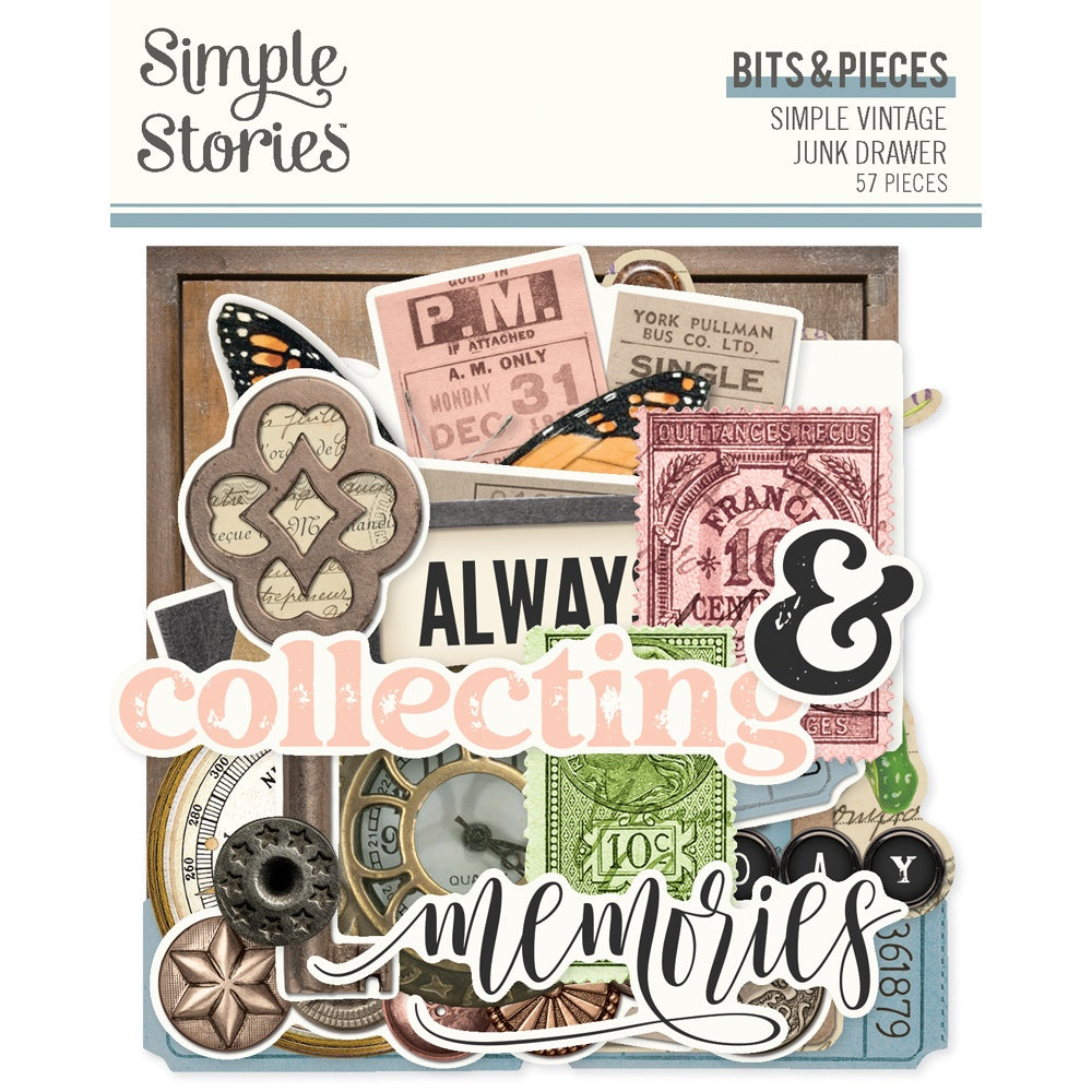 Simple Stories Bits & Pieces - Simple Vintage Junk Drawer