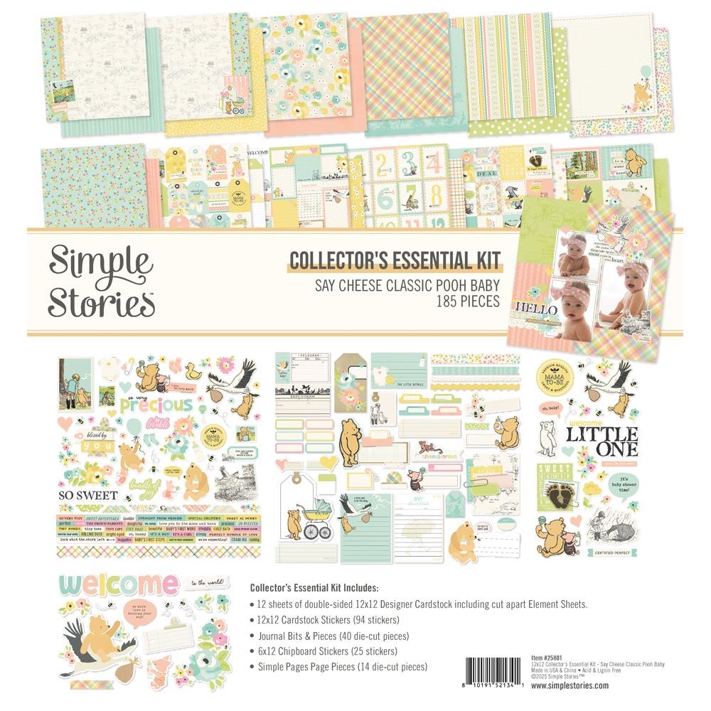 Simple Stories Collector's Essential Kit with various design elements and text