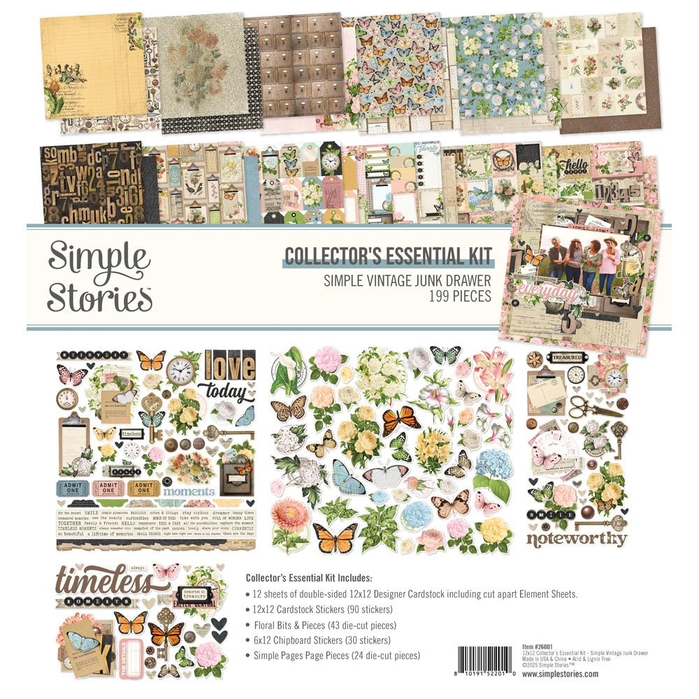Simple Stories Collectors Essential Kit - Simple Vintage Junk Drawer