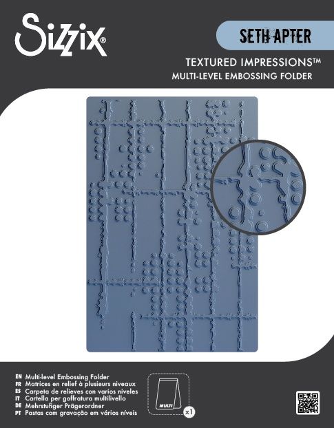Sizzix Multi-Level Embossing Folder - Dot Matrix