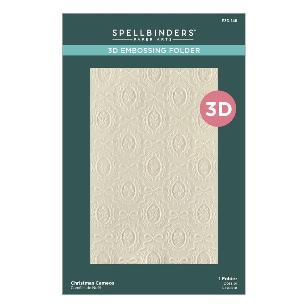 Spellbinders 3D Embossing Folder - Christmas Cameos