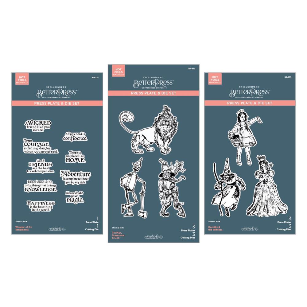 Wonder of Oz BetterPress Bundle brings the whole set of characters together when you need them all and the perfect set of sentiments!