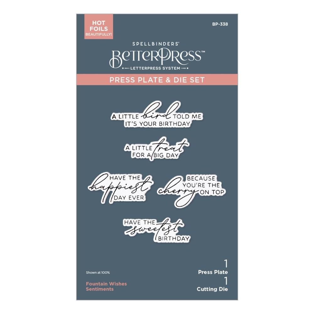 Spellbinders BetterPress press plate and die set