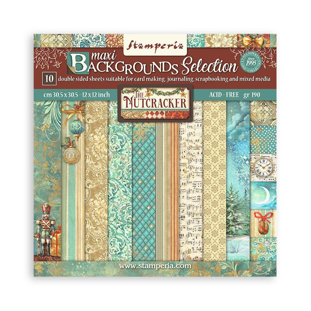 Stamperia Backgrounds Double-Sided Paper Pad 12x12 - The Nutcracker