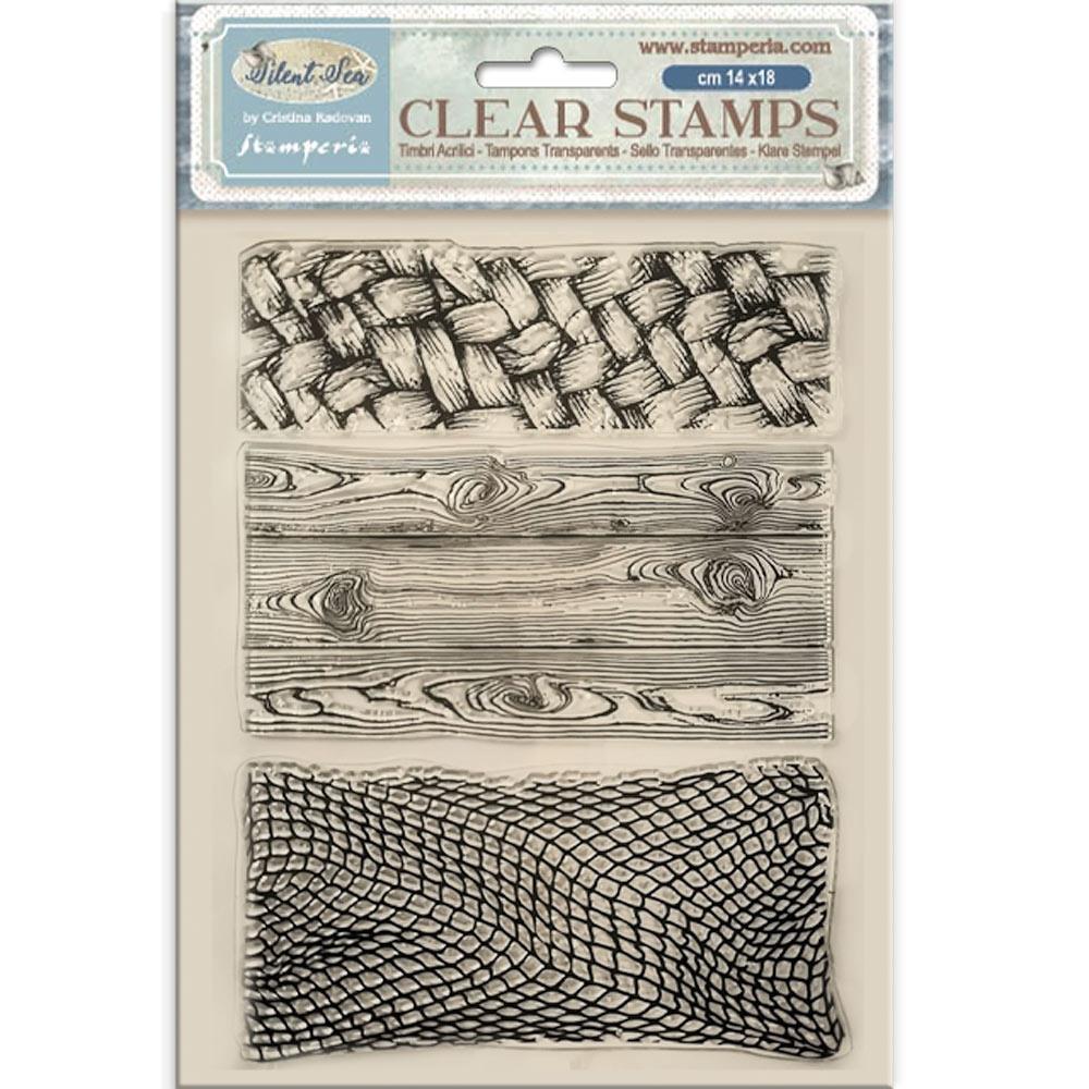 Stamperia Clear Stamps - Silent Sea Three Textures