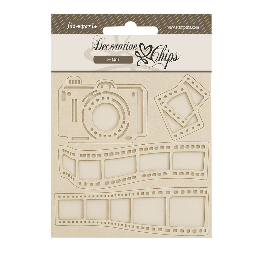 Stamperia Decorative Chips - Create Happiness Dewdrops Art of photograph