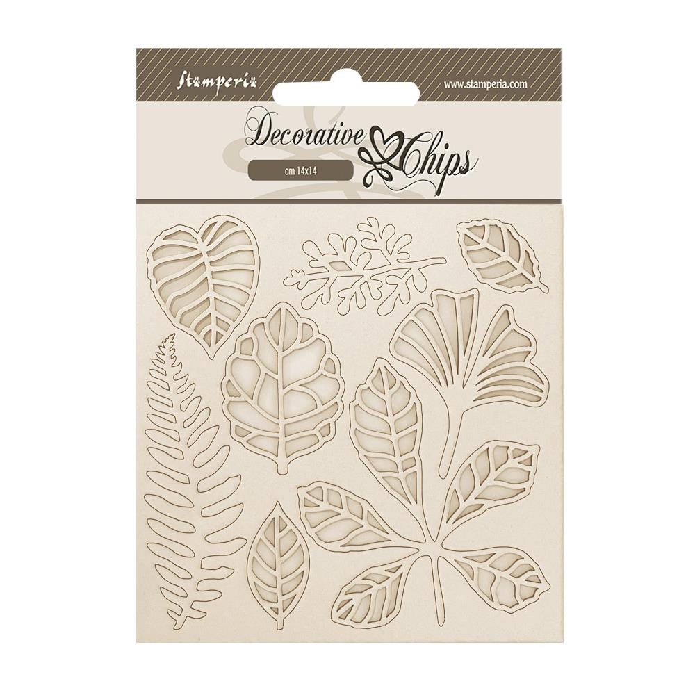 Stamperia Decorative Chips - Herbarium Silvae - Leaves