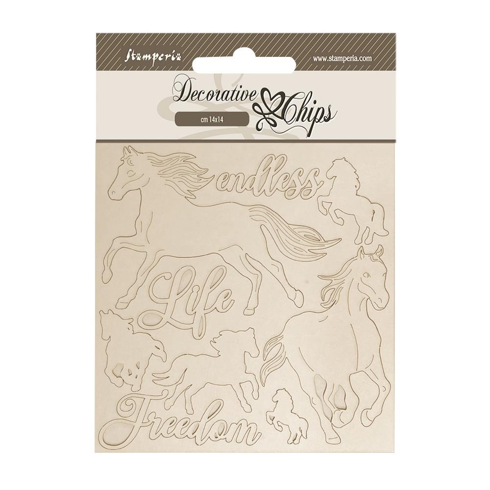 Stamperia Decorative Chips - Silent Sea Horses