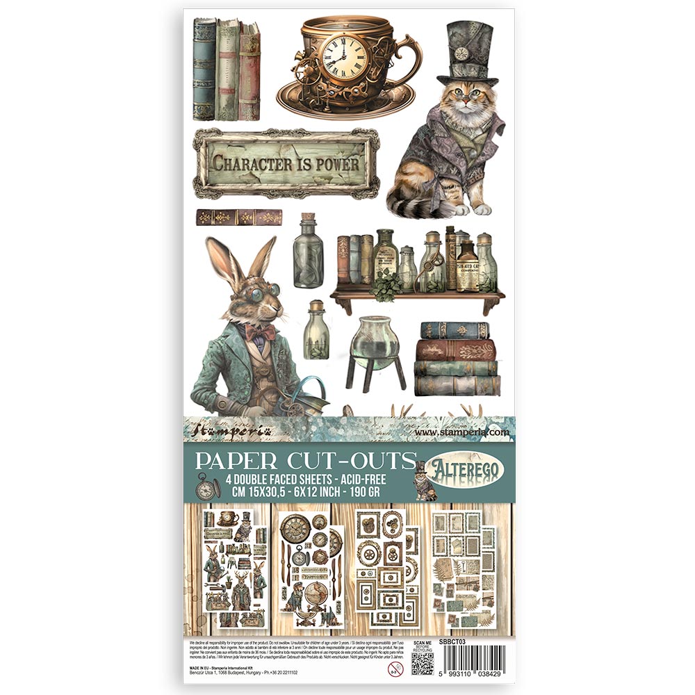 Stamperia Double-Sided Paper Cut-Outs - Alterego