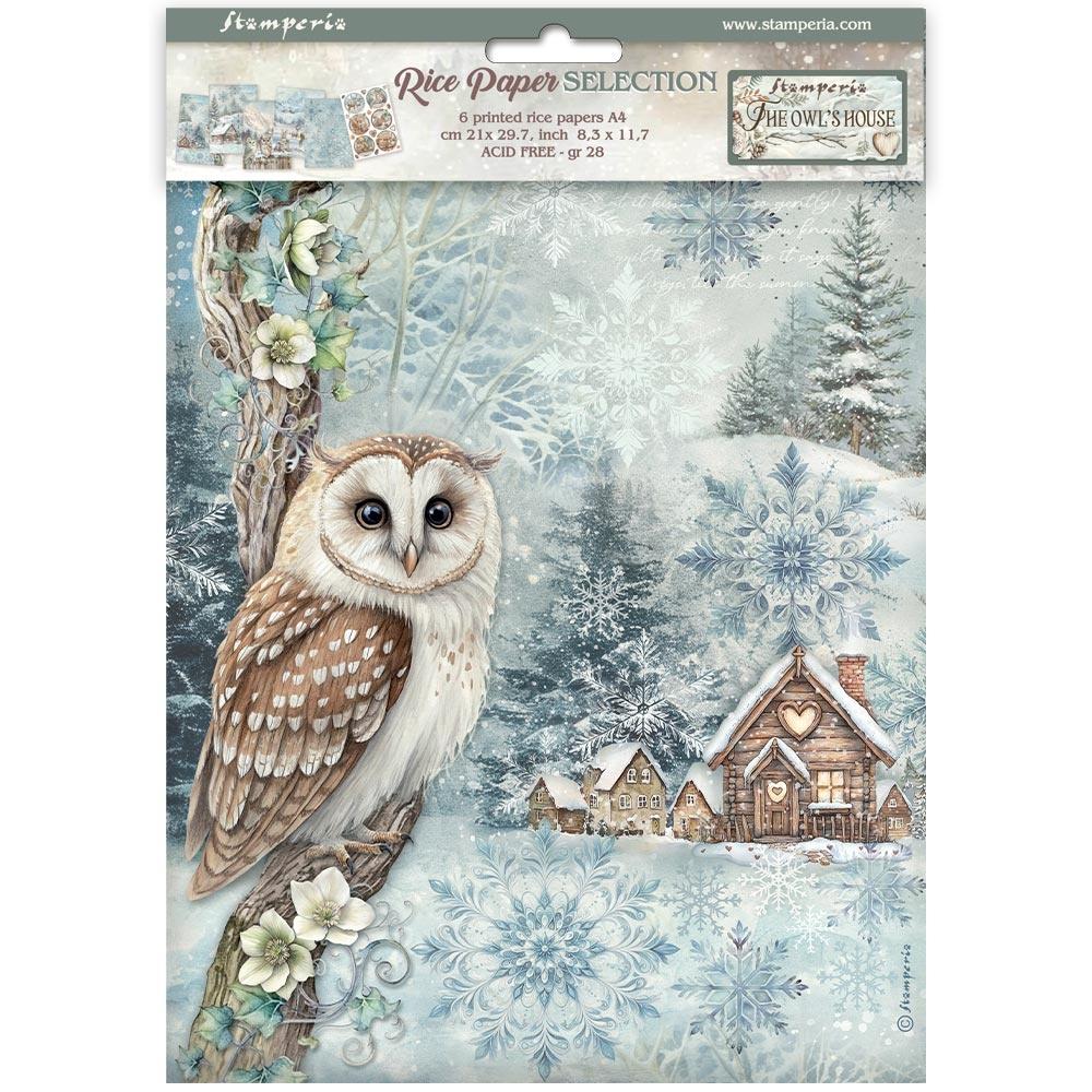 Stamperia Rice Paper Sheet A4 - The Owl's House