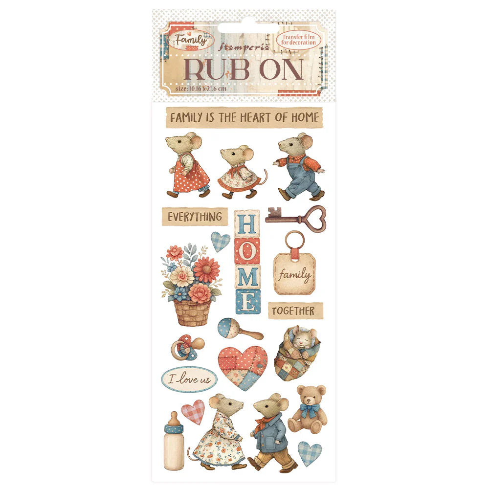 Stamperia Rub-On - Family - Home