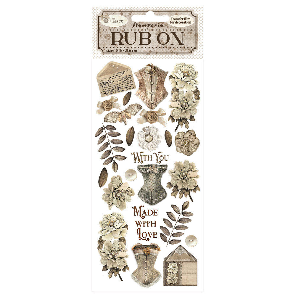 Stamperia Rub-On - Old Lace Corsets