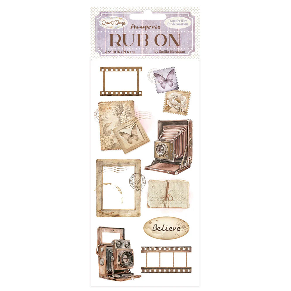 Stamperia Rub-On - Quiet Days Vintage Photography