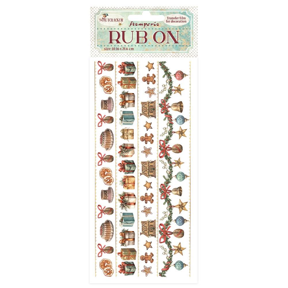 Stamperia Rub-On - The Nutcracker Stripes