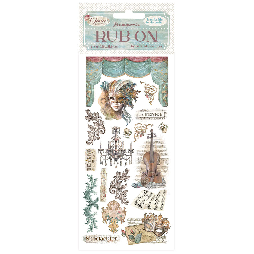 Stamperia Rub-On - Venice City of Art Masks