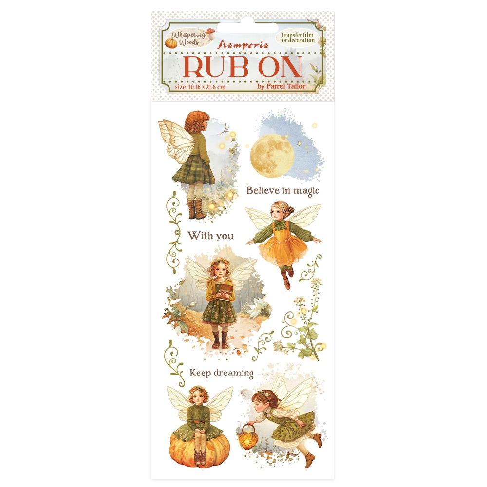 Rub-on transfers with fairy designs