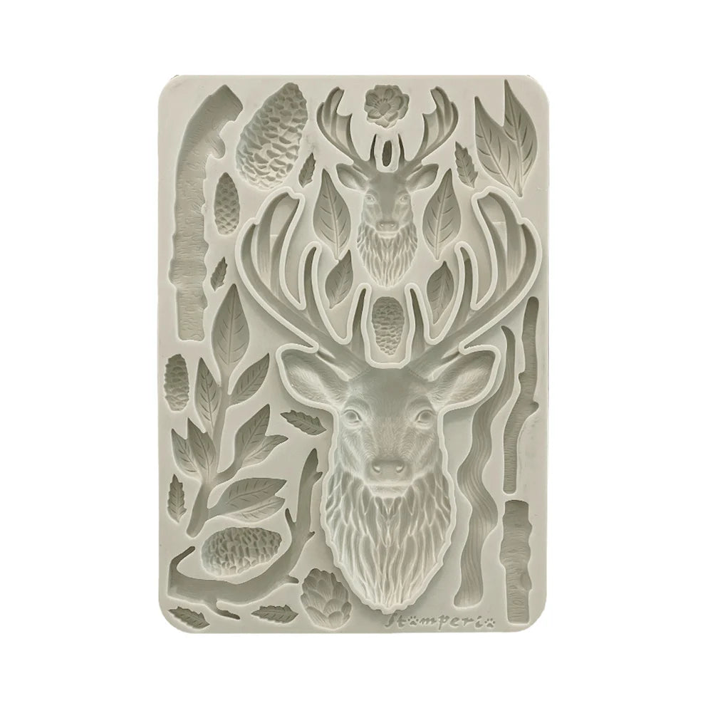 Stamperia Silicone Mould A5 - The Owl's House Deer