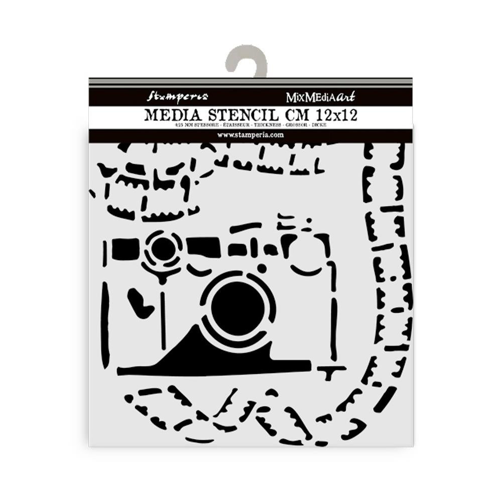 Stamperia Stencil 12cm x 12cm - Art Of Travelling Photography