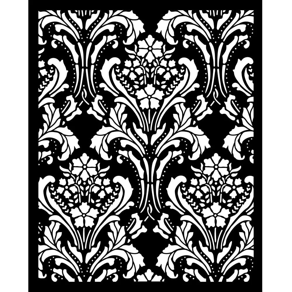 Stamperia Stencil 20x25cm - Quiet Days Baroque Tapestry