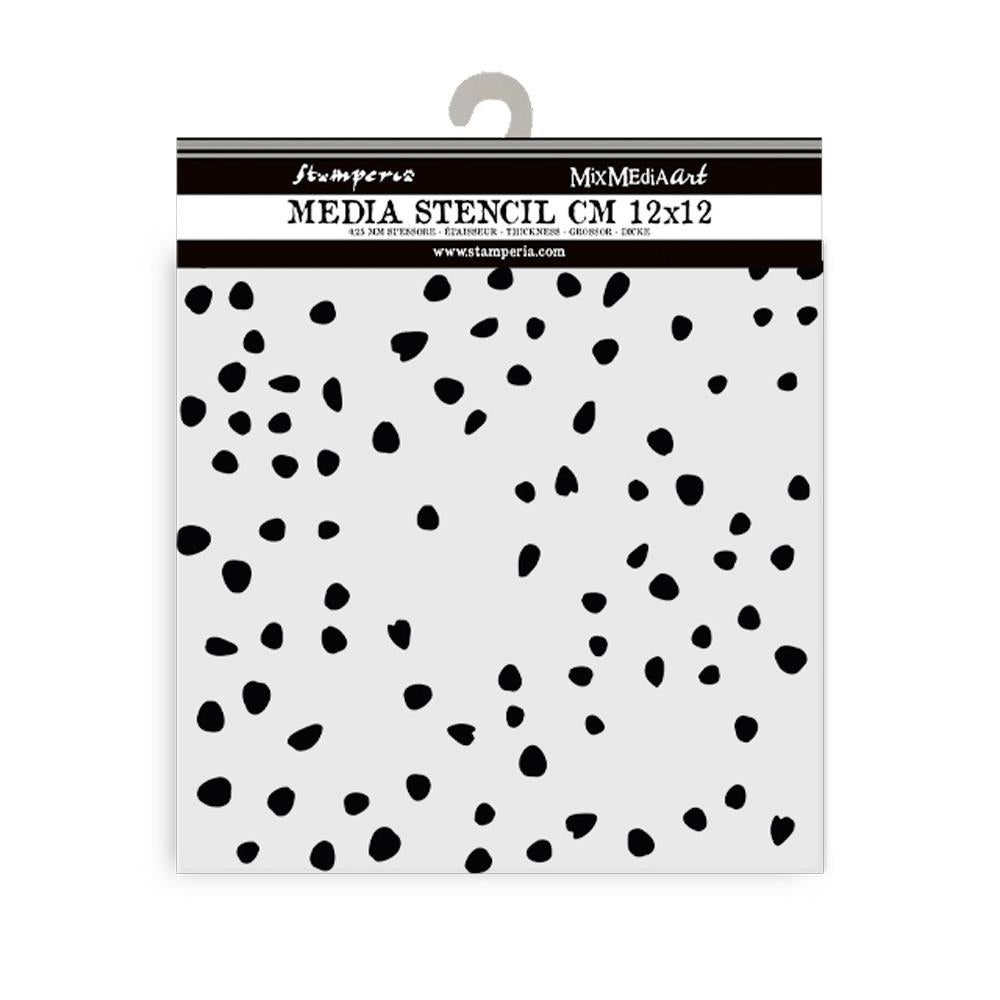 Stamperia Timeless Petals Texture Stencil 12cm x 12cm – reusable crafting stencil with petals design from Emilia Sieradzan’s Timeless Collection