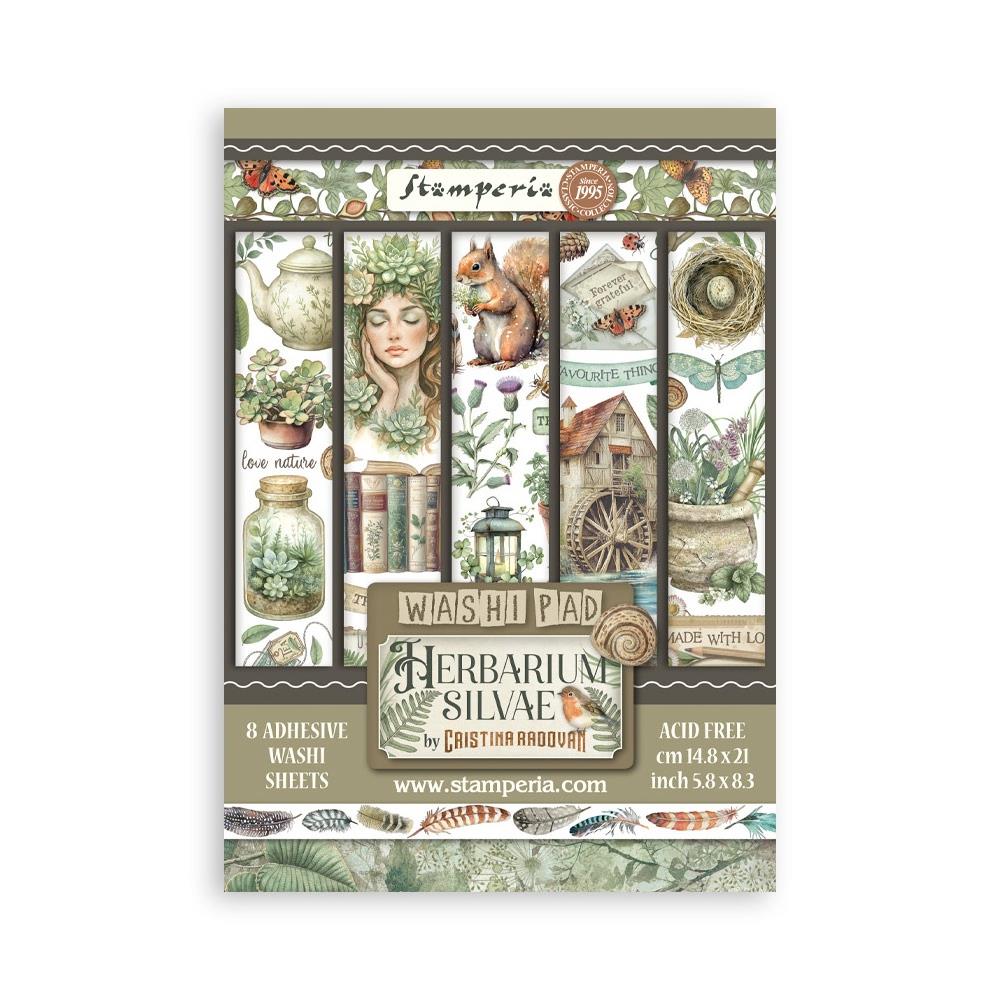 Stamperia Washi Pad A5 - Herbarium Silvae