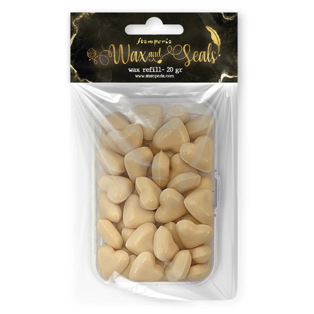 Stamperia Wax Refill 20g Heart Shape - Pastel Peach