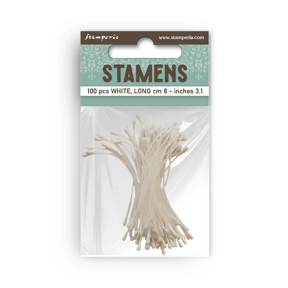Stamperia Stamens 8cm 100pk - White