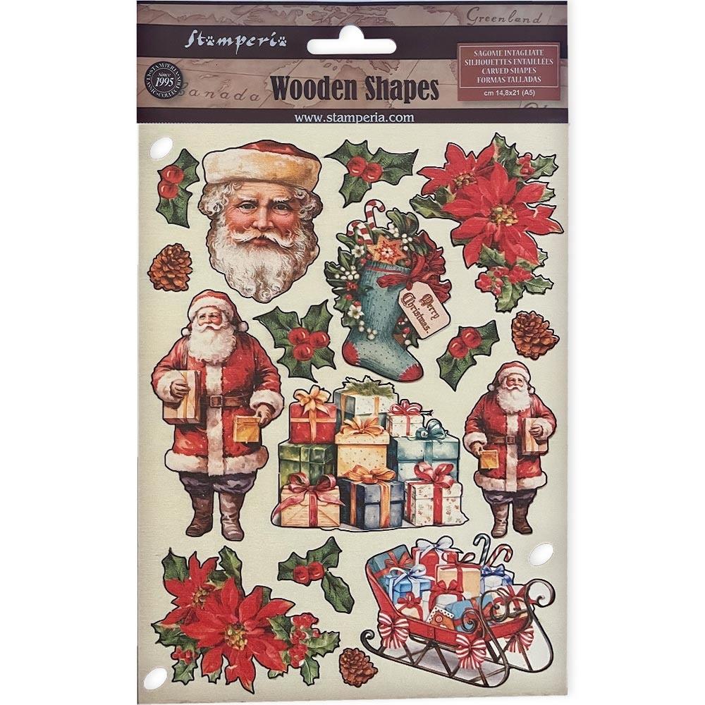 Stamperia Wooden Shapes A5 - Classic Christmas