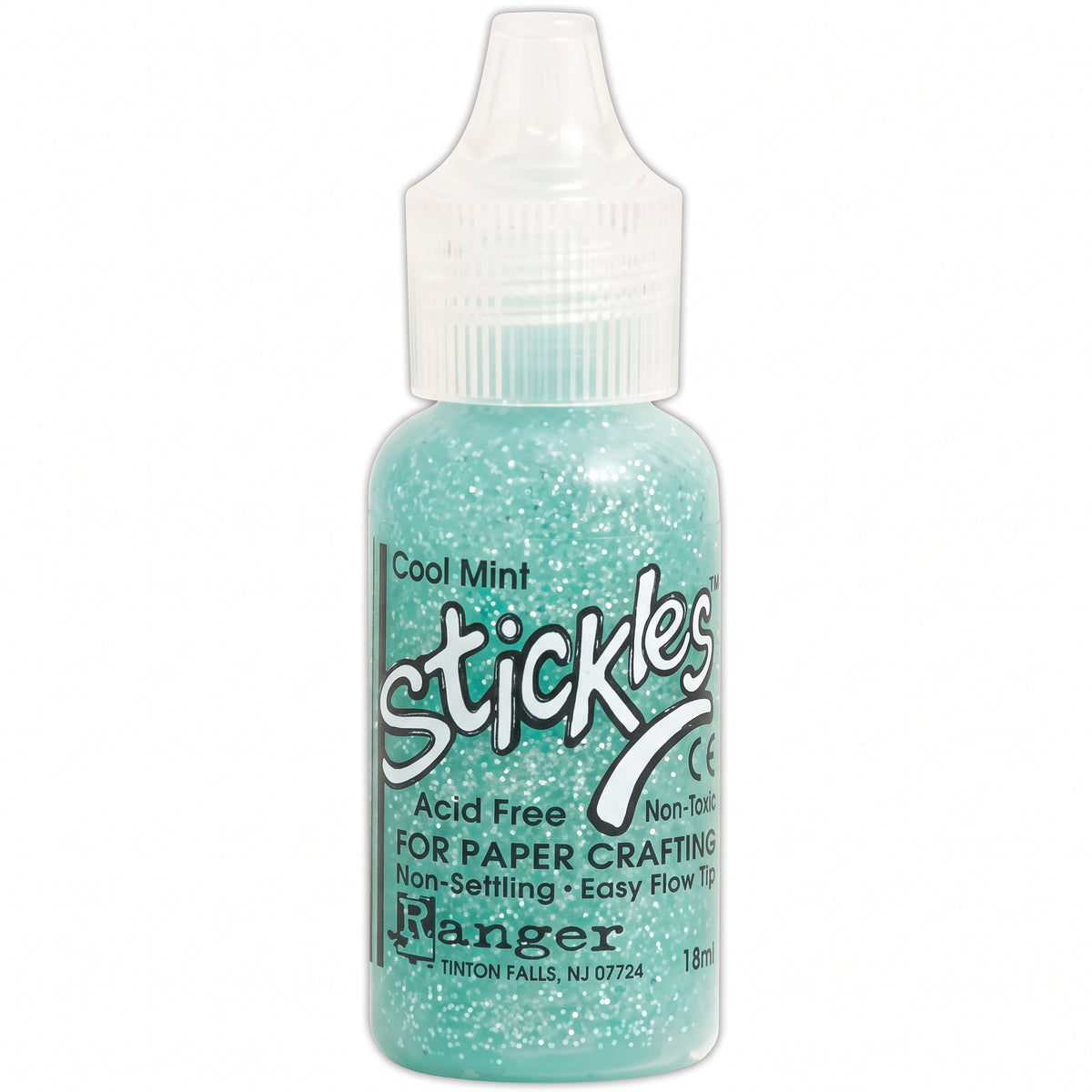 Ranger Stickles glitter glue in a clear squeeze bottle with a precision applicator tip