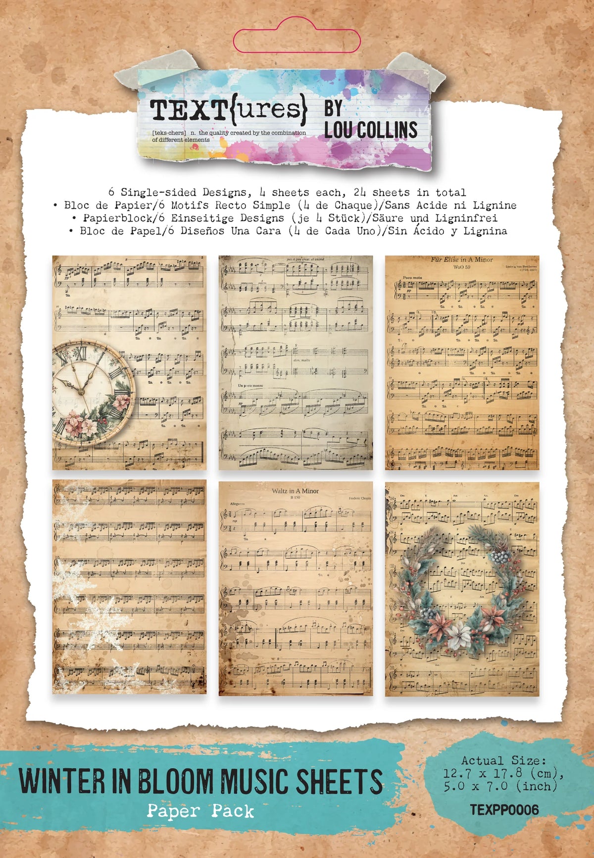 TEXT(ures) Paper Pack - Winter in Bloom Music Sheets