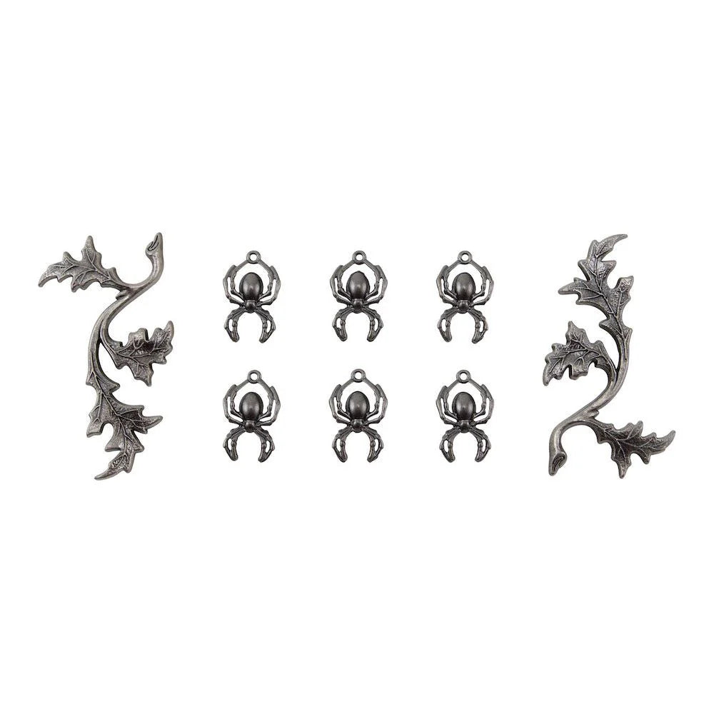 Tim Holtz Idea-Ology - Adornments - Spiders + Branches Halloween