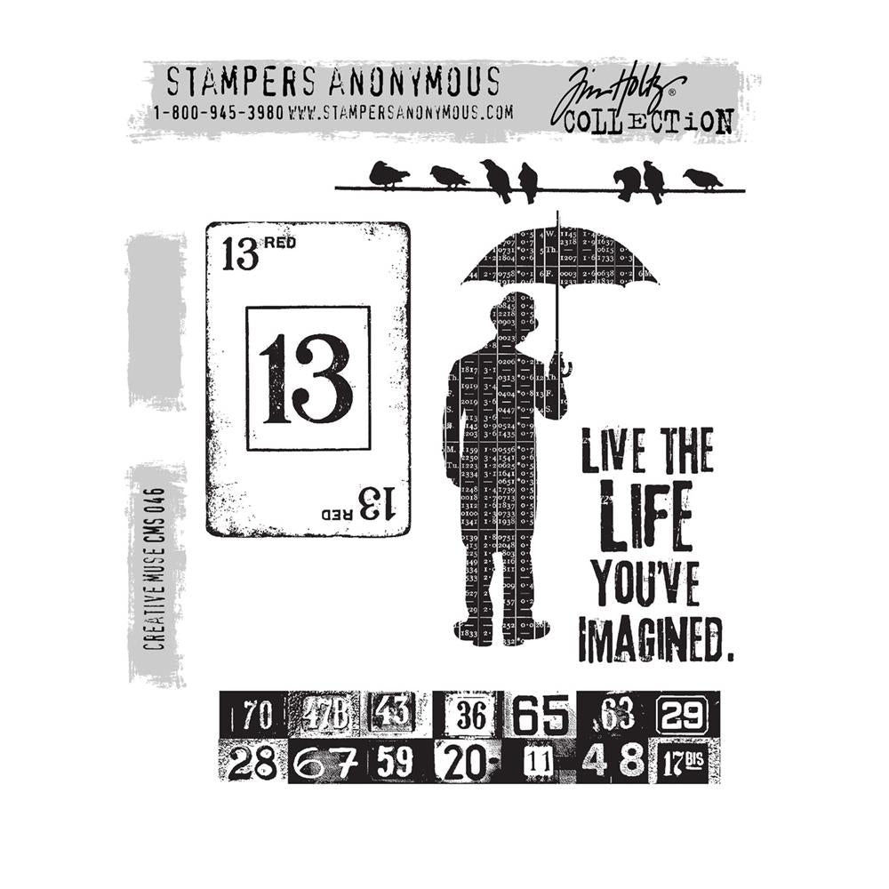 Tim Holtz Cling Stamps - Creative Muse
