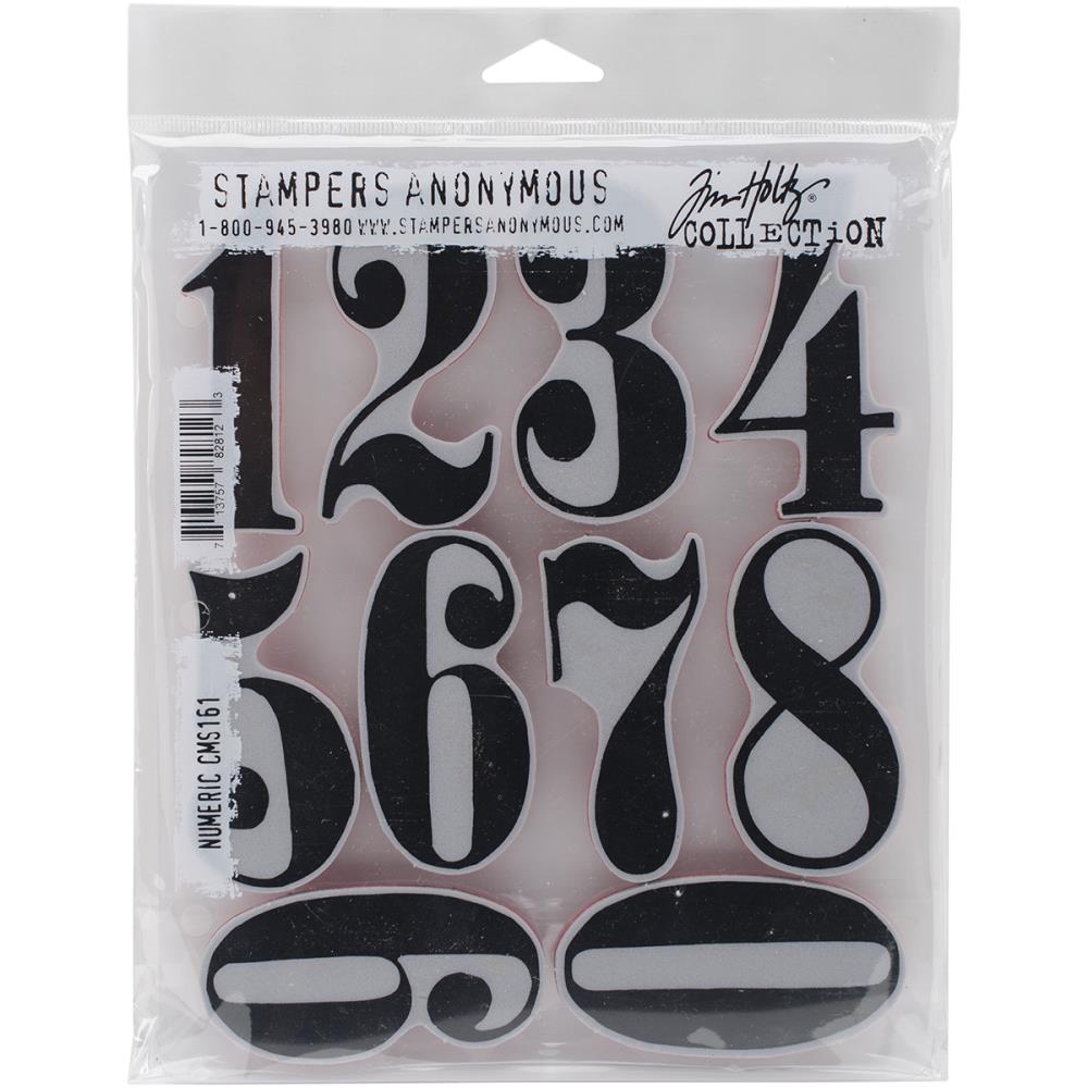 Tim Holtz Cling Stamps - Numeric