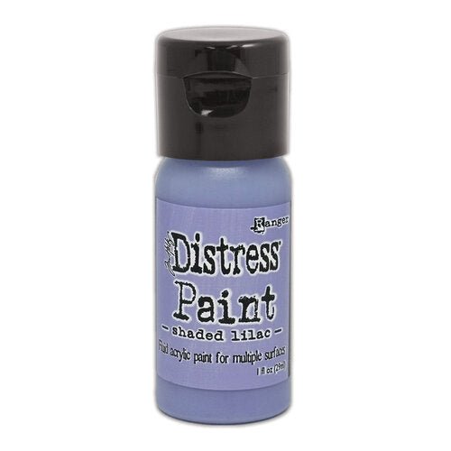 Bottle of Distress Paint in Shaded Lilac color on a white background
