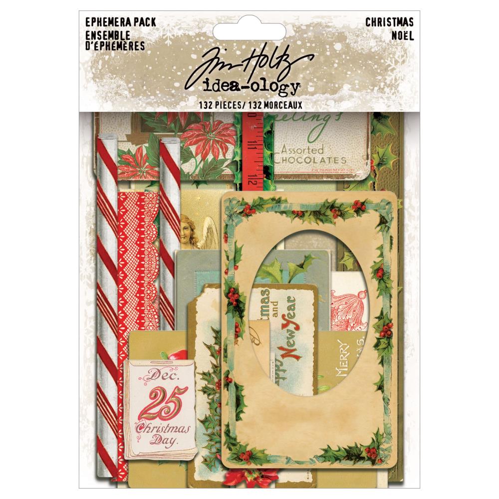 Tim Holtz Idea-Ology Layers - Ephemera Pack Christmas 2025