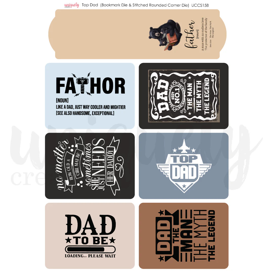 Uniquely Creative - Cut-A-Part Sheet - Top Dad