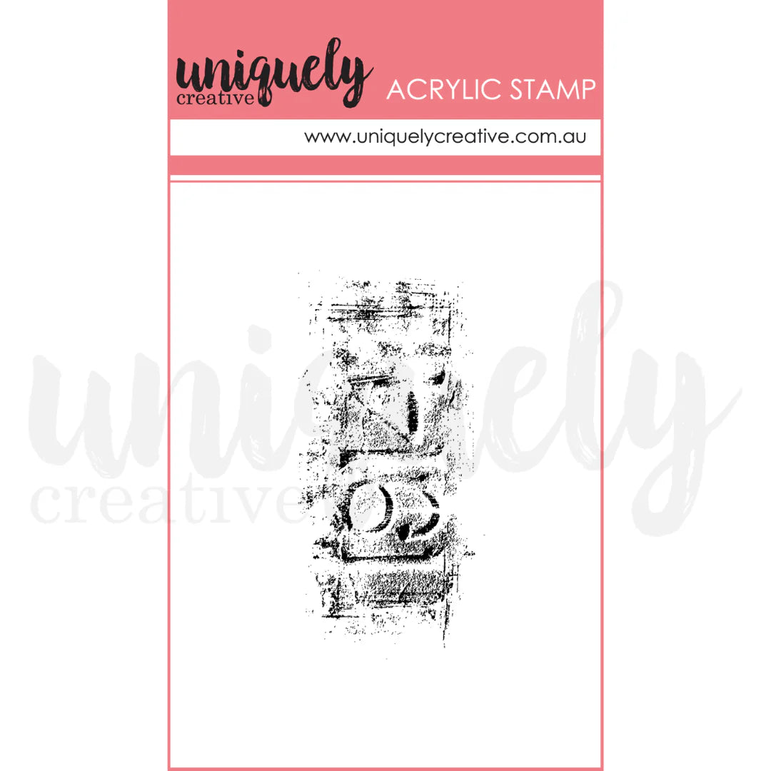Uniquely Creative - Acrylic Mini Mark Making Stamp - Vintage Numbers