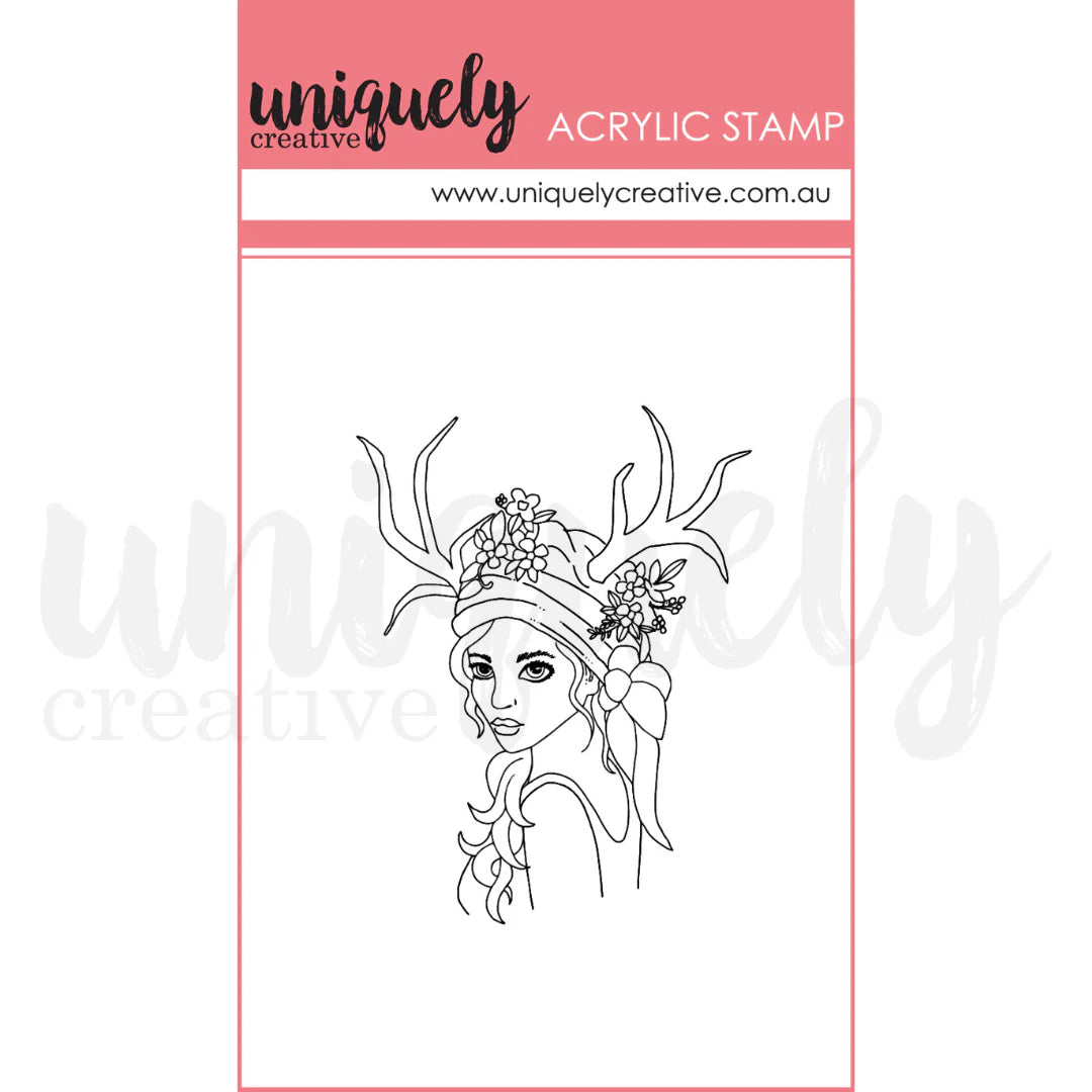 Uniquely Creative - Acrylic Mini Mark Making Stamp - Forest Fairy