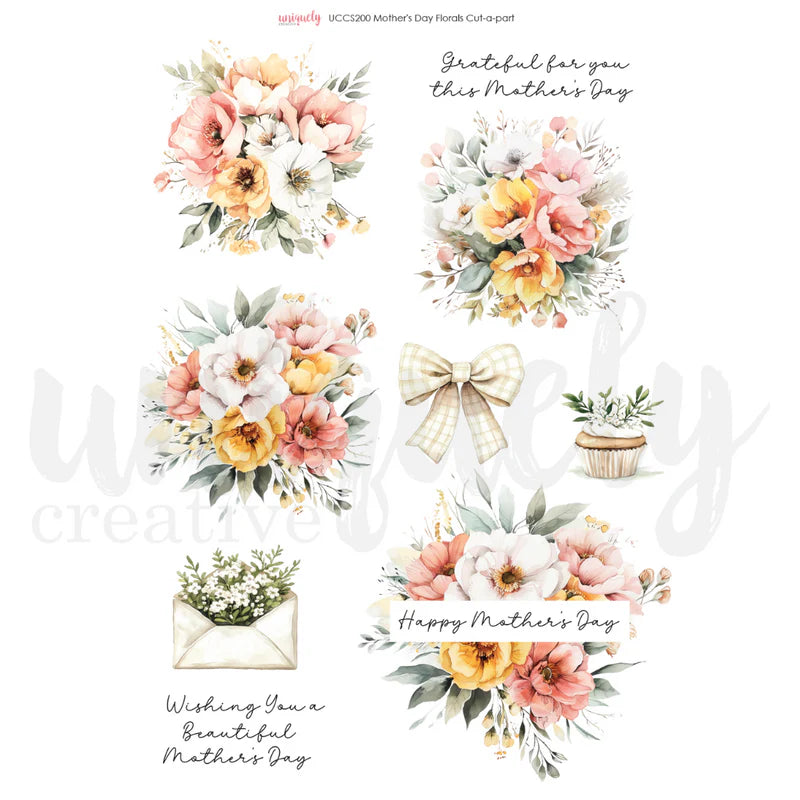 Uniquely Creative - Cut-A-Part Sheet - Mother's Day Florals